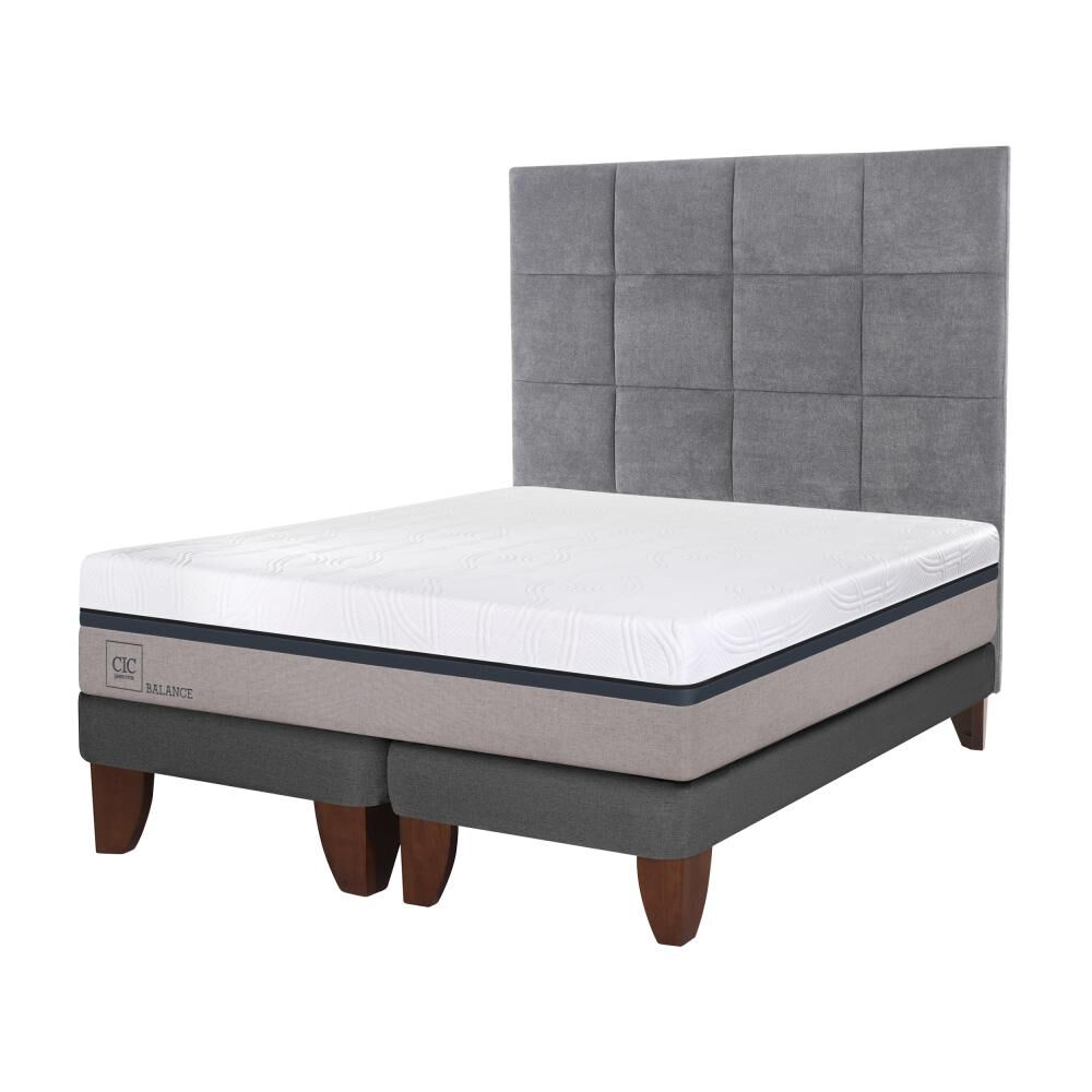 Cama Europea Cic Balance / Super King / Base Dividida  + Respaldo image number 1.0
