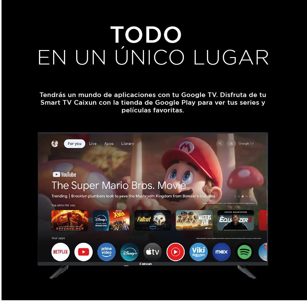 Led 50" Caixun C50V1UG / Ultra HD 4K / Smart TV image number 2.0