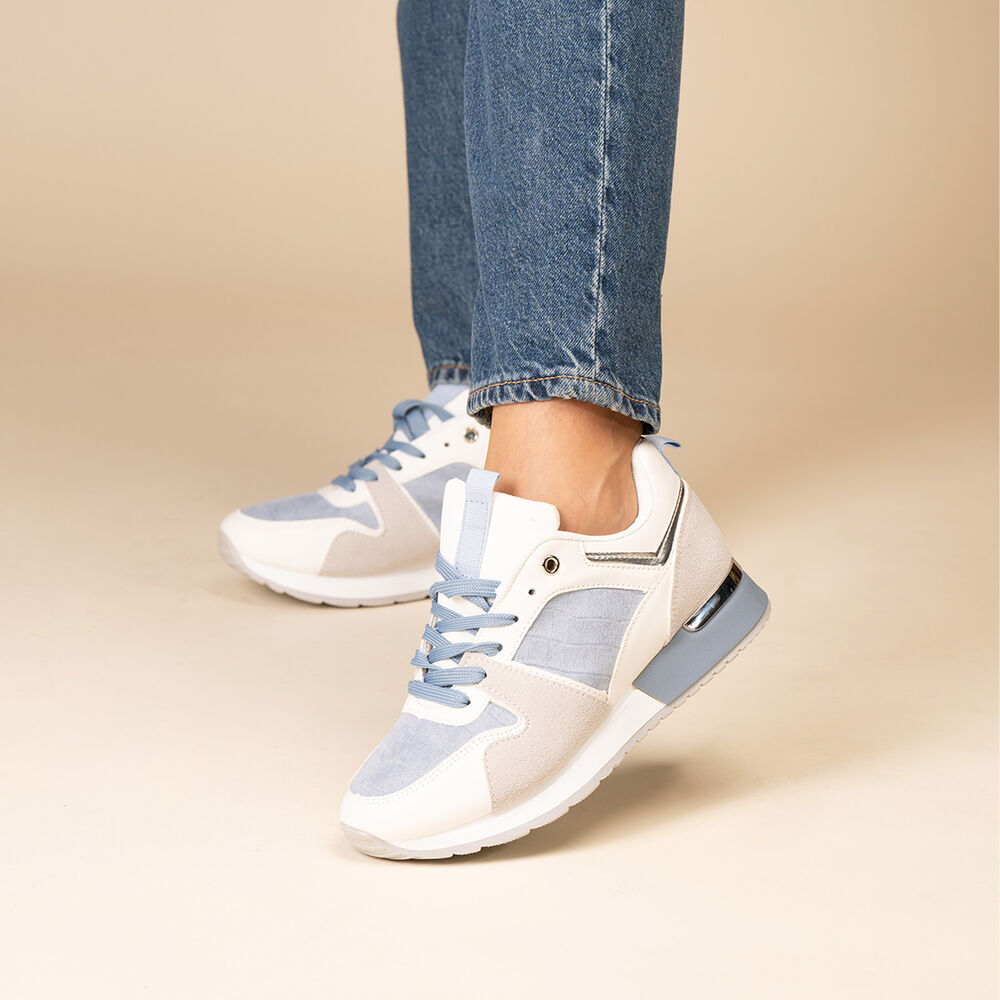 Zapatilla Urbana Mujer Azul Sayda Chinitown image number 4.0
