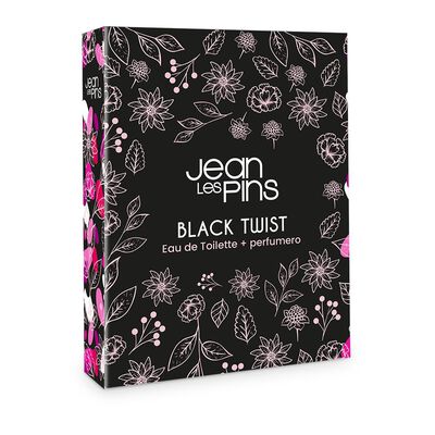 Set De Perfumería Jean Les Pins / / Black Twist 100 Ml + Miniatura 30 Ml
