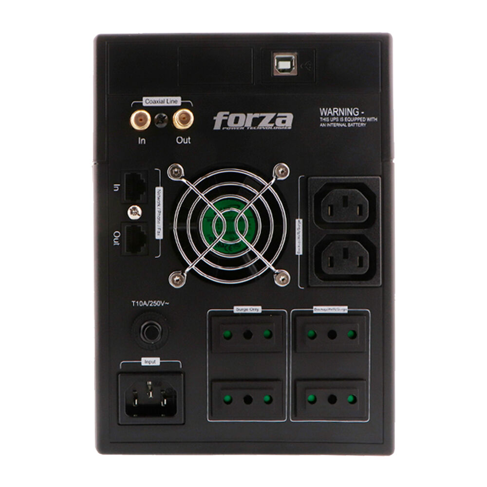 Ups Forza 2200va/1200w, Iec+cei, Onda Senoidal, 6 Salidas image number 3.0