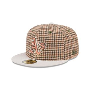 Gorra 59fifty Oakland Athletics Mlb Houndstooh Open Brown