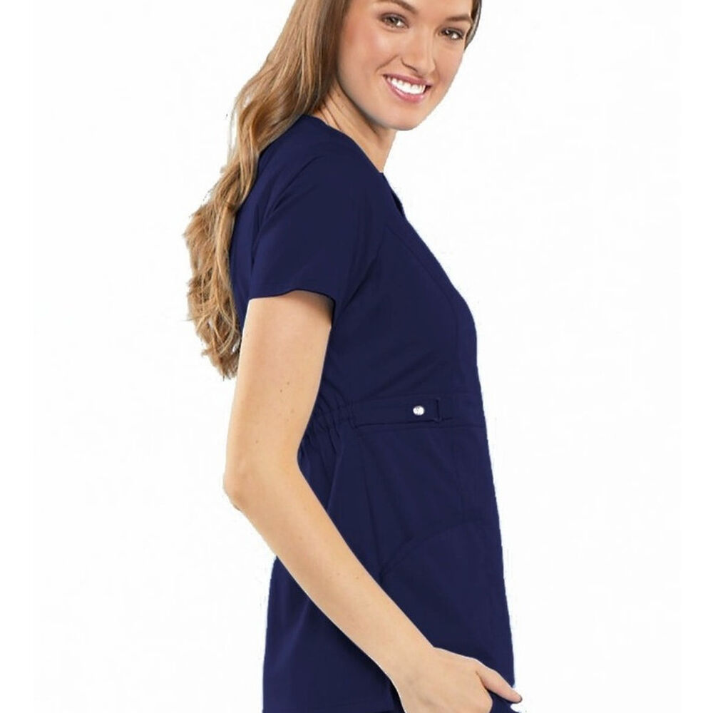 Polera Clinica Cherokee Luxe Azul Marino Enfermera image number 2.0