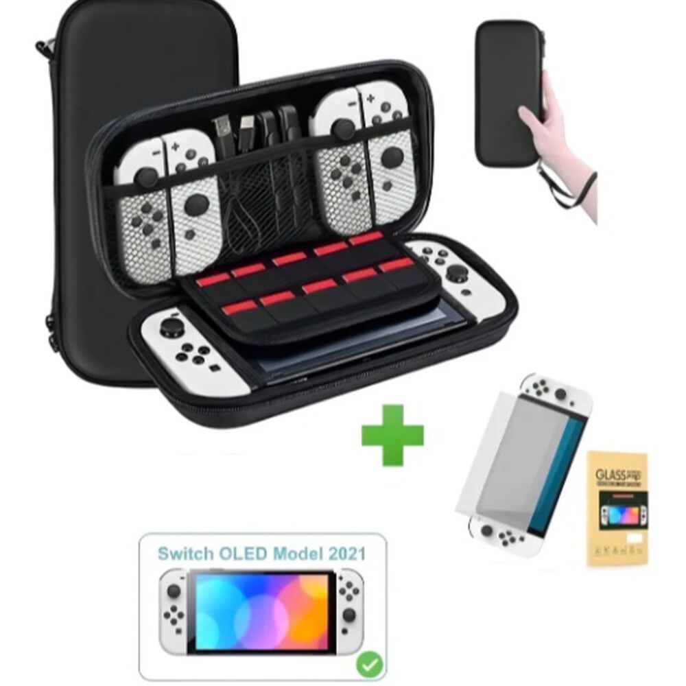 Estuche Y Lamina Mica Nintendo Switch Oled image number 2.0