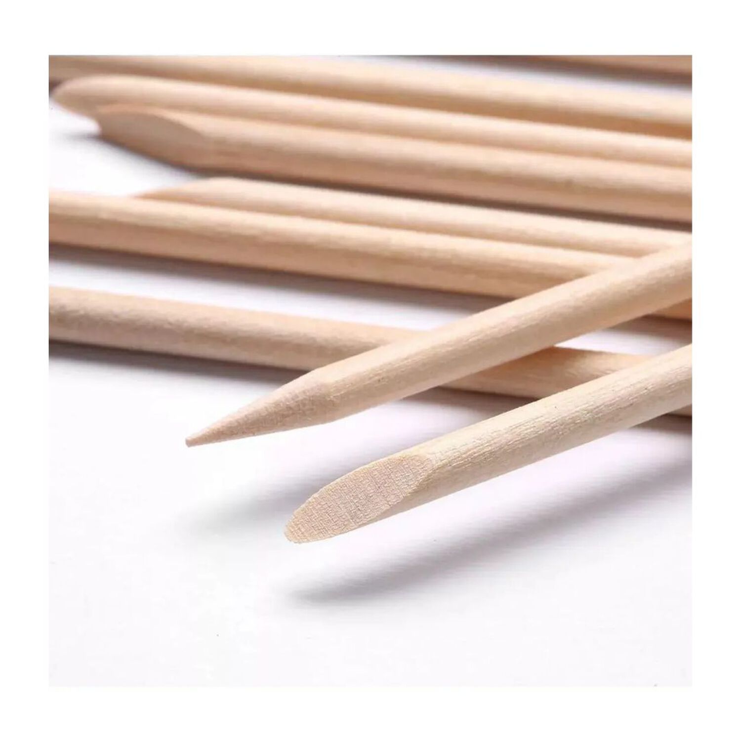 Set De 100 Palitos De Naranjo O Repujadores De Cut&iacute;cula De Madera image number 1.0