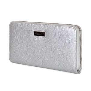Billetera Mujer Bessie Plateada Kenneth Cole