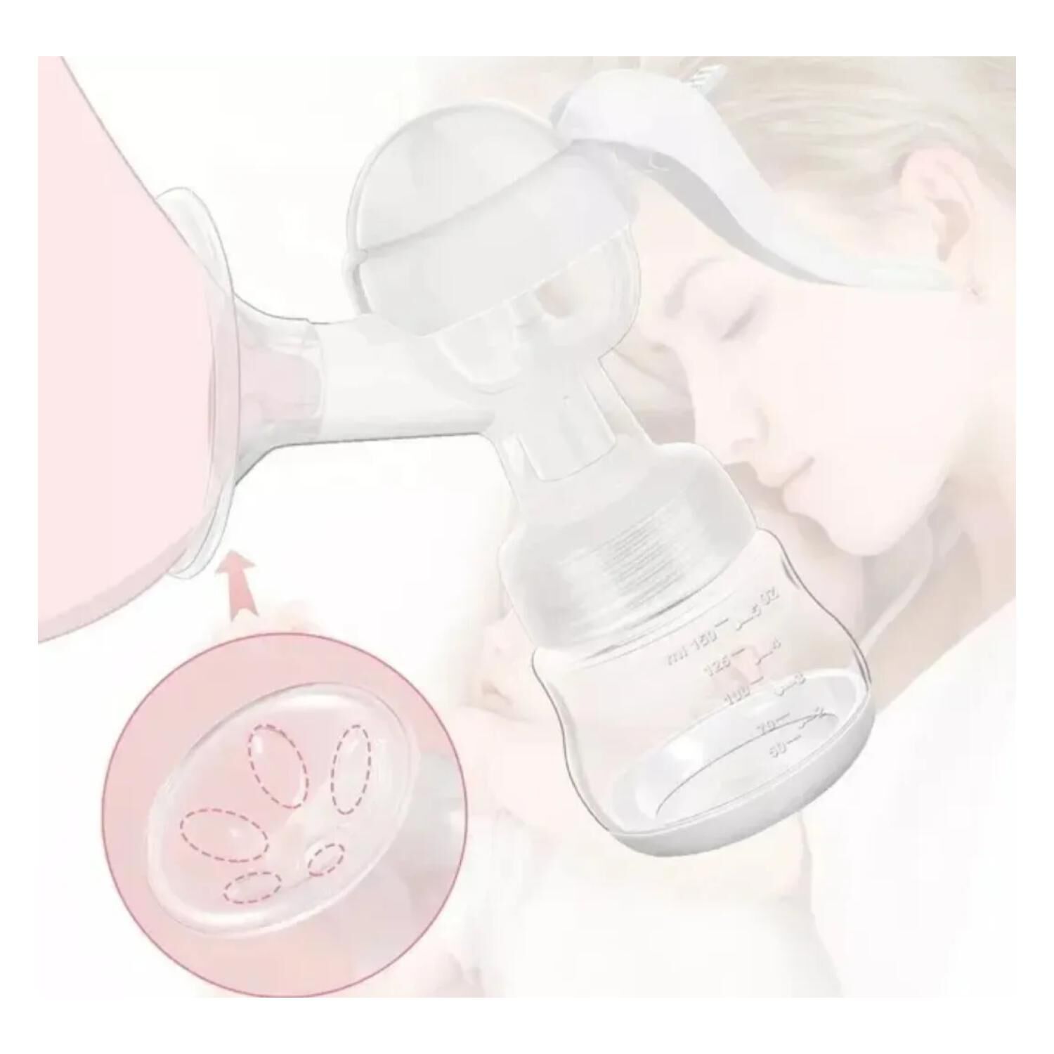 Extractor De Leche Manual Sacaleche Mamadera Chupete Infantil image number 2.0
