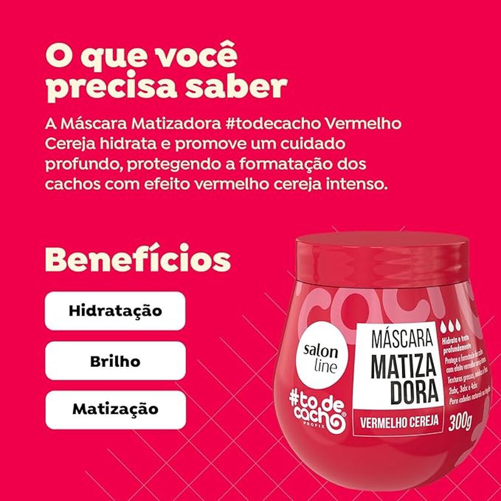 Mascara Matizadora To De Cacho Rojo Cereza 300gr Salon Line image number 1.0