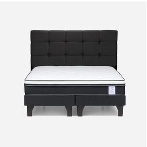 Cama Europea Rosen New Style 6 / 2 Plazas / Base Dividida + Respaldo