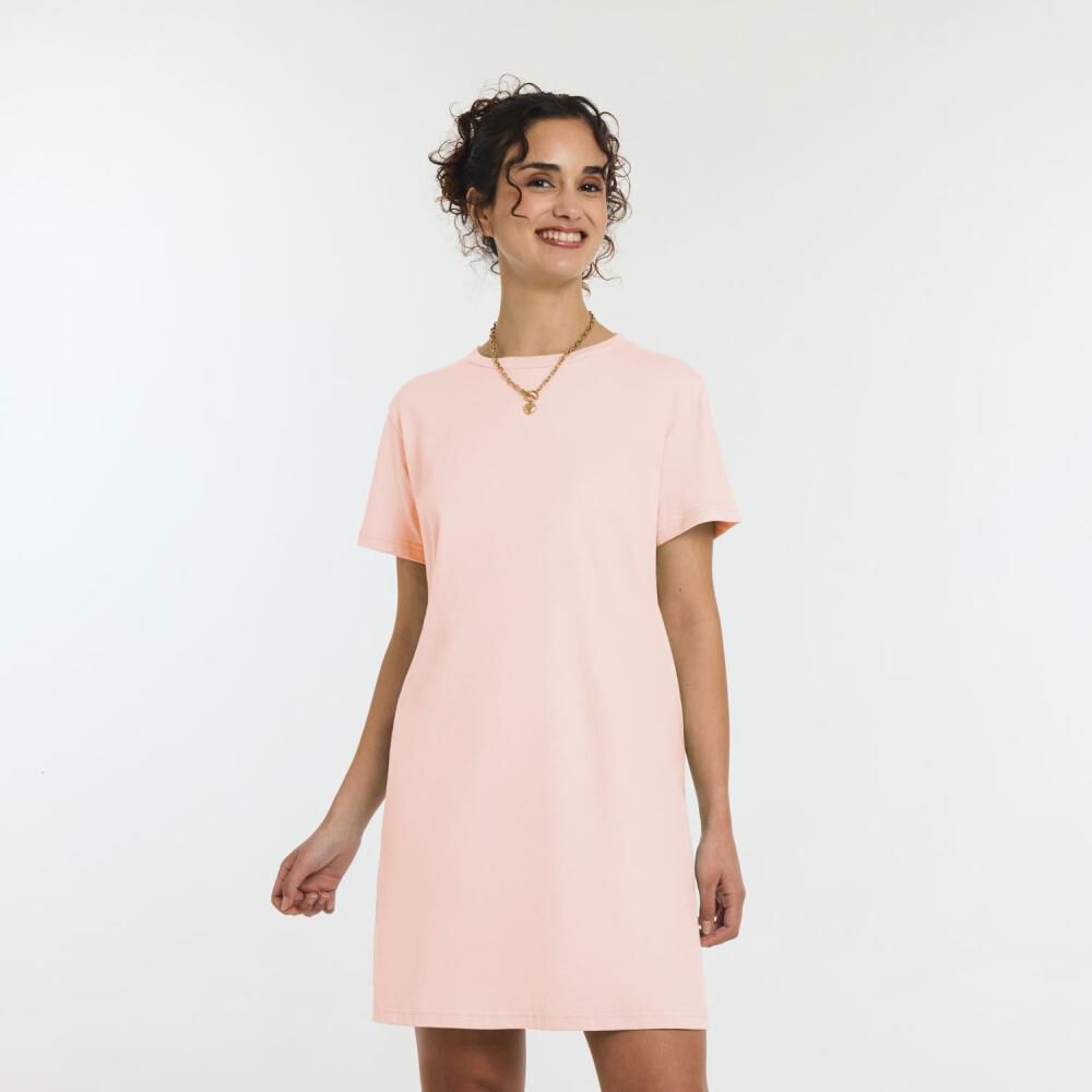 Vestido Midi Manga Corta Cuello Redondo Mujer Freedom image number 0.0