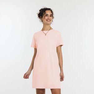 Vestido Midi Manga Corta Cuello Redondo Mujer Freedom