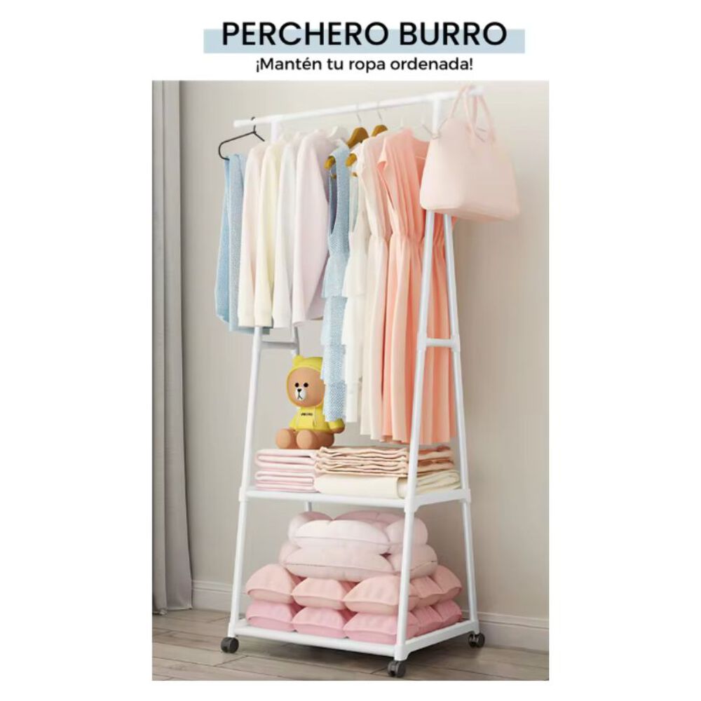 Perchero Organizador Colgador De Ropa Con Ruedas Triangular image number 2.0