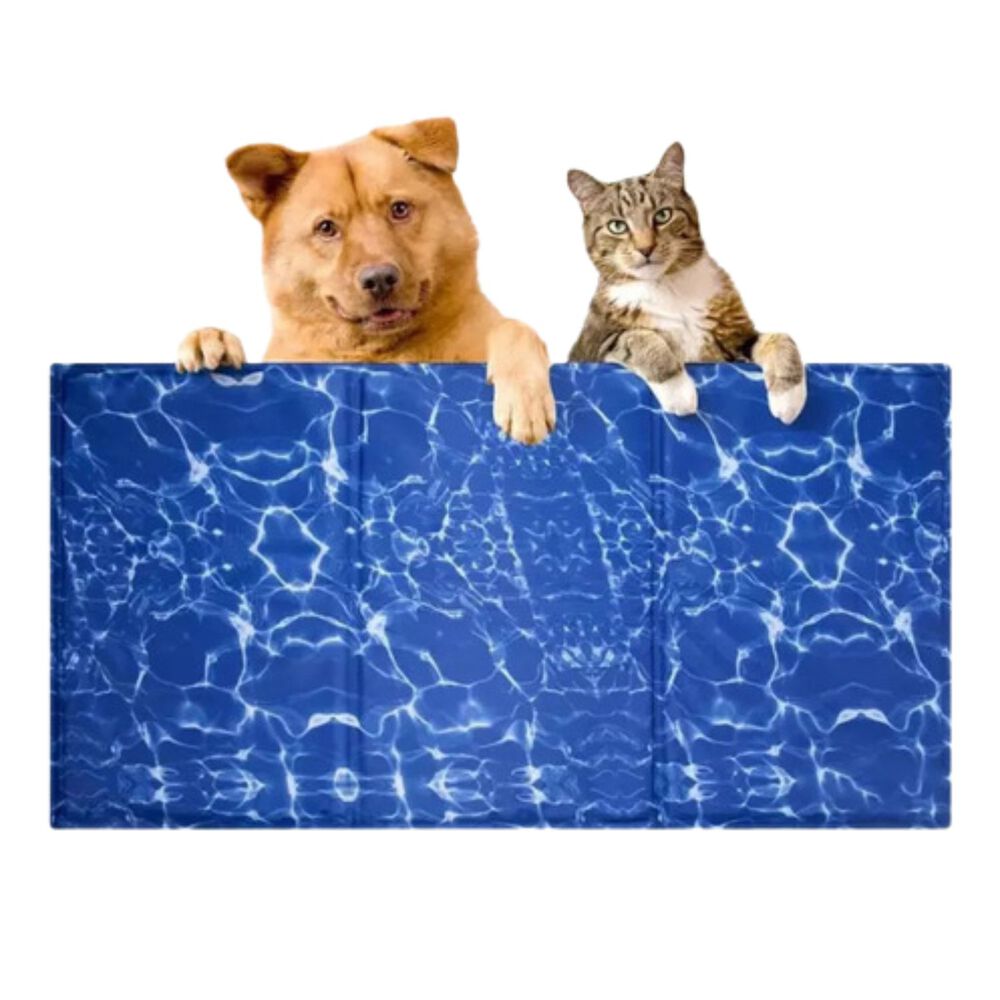 Manta De Gel Frio Refrescante Talla L 90x50cm Perros Gatos Agua image number 1.0