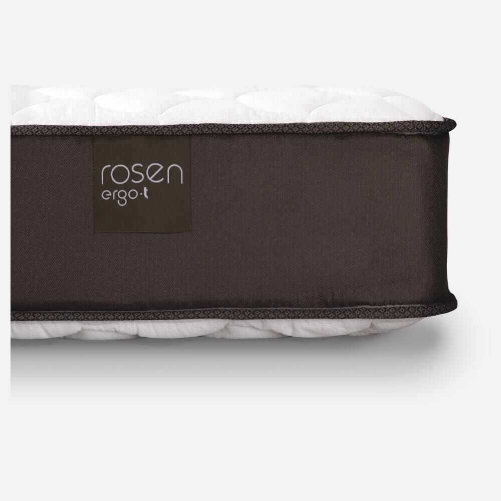 Cama Europea Rosen Ergo T / 1.5 Plazas / Base Normal + Velador Ferrara + Almohada Light image number 3.0