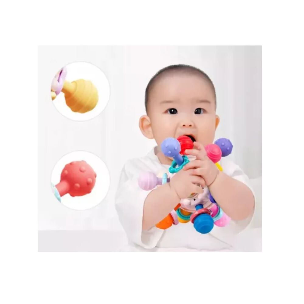 Juguete Pelota Sensorial Para Bebé 0 A 12m Montessori 4 En 1 image number 4.0