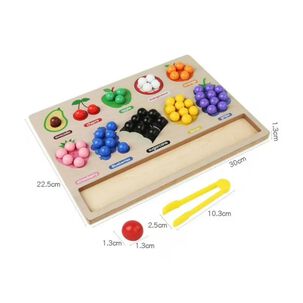 Juguete Tablero Clasificacion Y Frutas De Madera Infantil