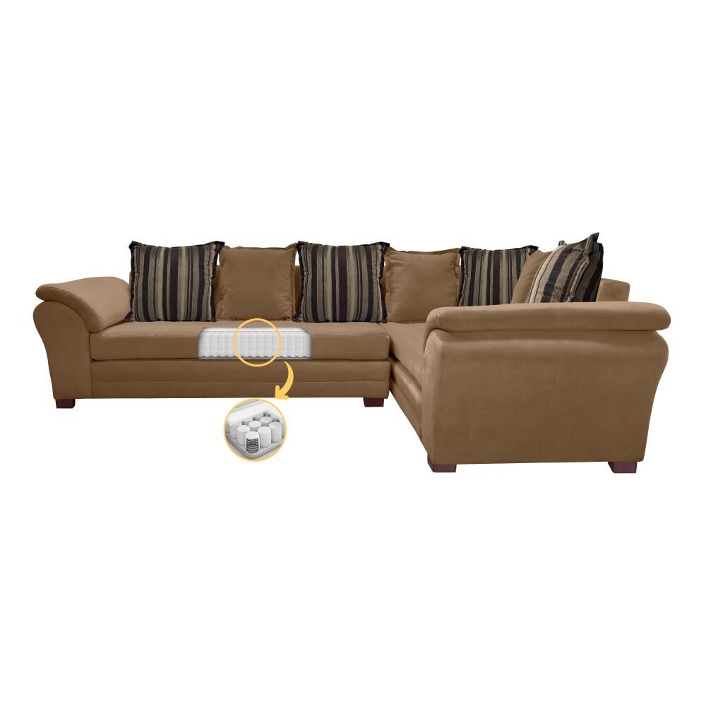 Sof&aacute; Seccional Derecho Living Factory New Capri / 6 Cuerpos image number 2.0