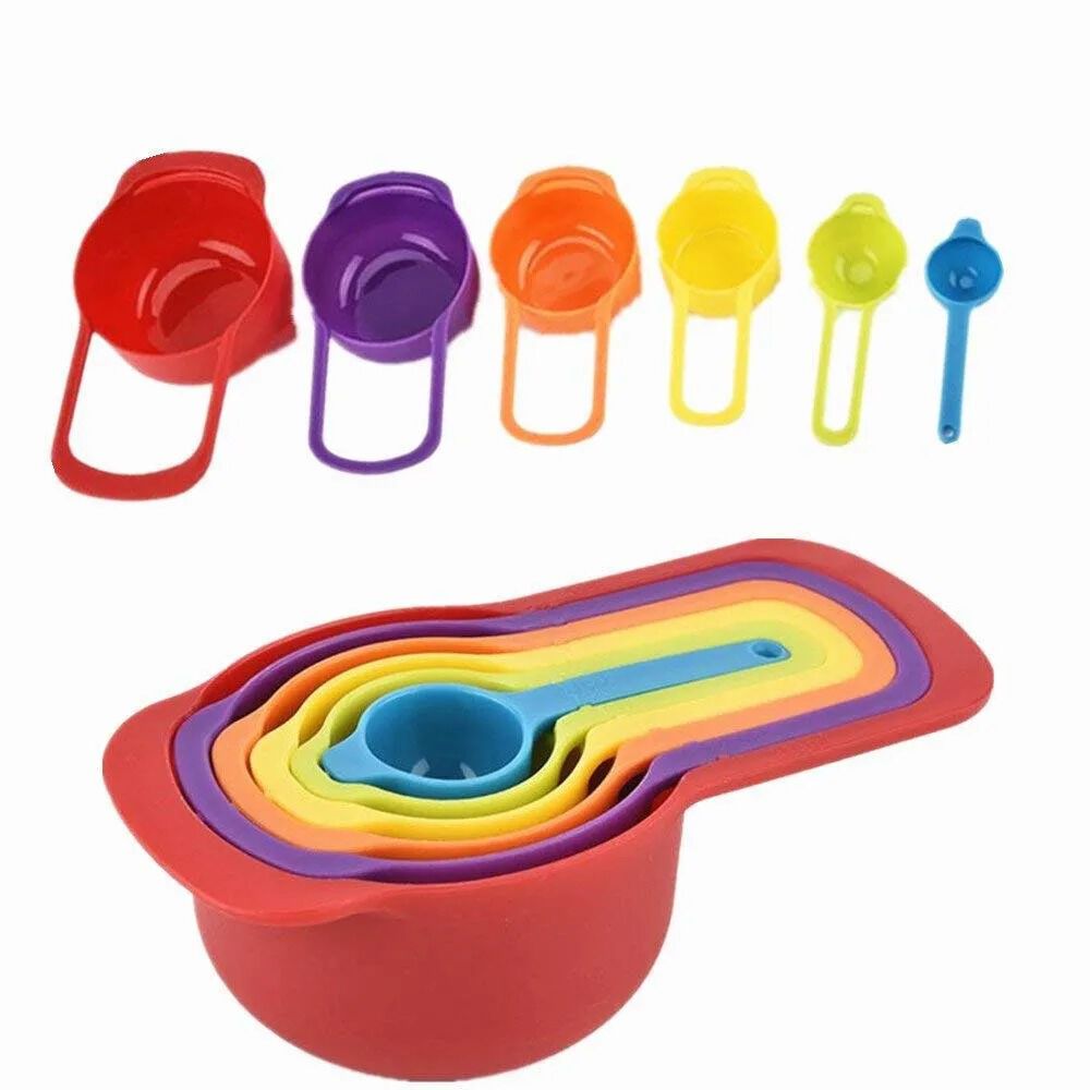 Cucharas Tazas Medidoras Cucharas Medidoras Plastico Colores image number 0.0