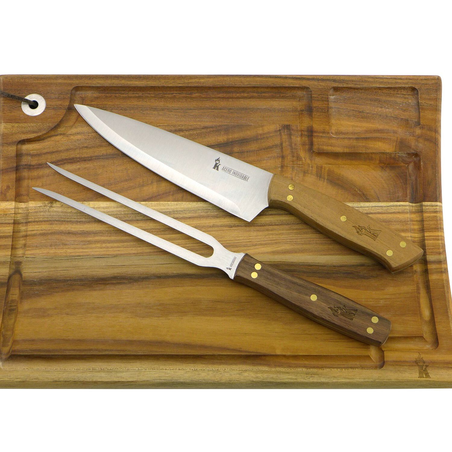 Set Parrillero Tabla + Cuchillo + Tenedor image number 0.0