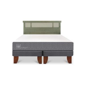 Cama Europea Cic Smart / King / Base Dividida + Respaldo