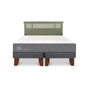 Cama Europea Cic Smart / King / Base Dividida + Respaldo