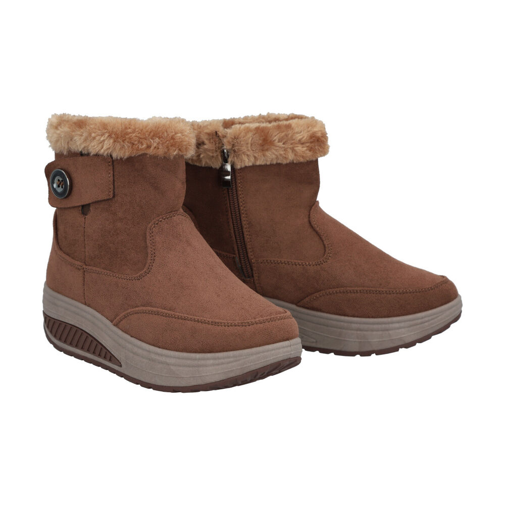 Botin Mujer Café Sole Police image number 1.0