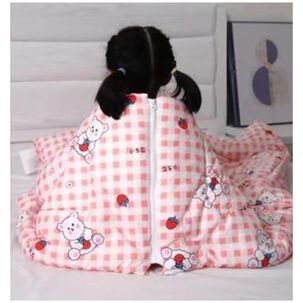 Frazada Manta Cobija Con Manga Convertible 3 En 1 Infantil Rosa