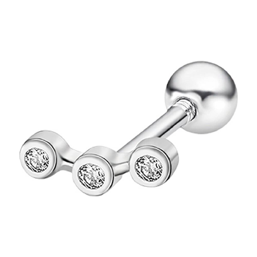 Ear Cuff Lp3377-9/1 Lotus Silver Mujer Ear Party image number 0.0