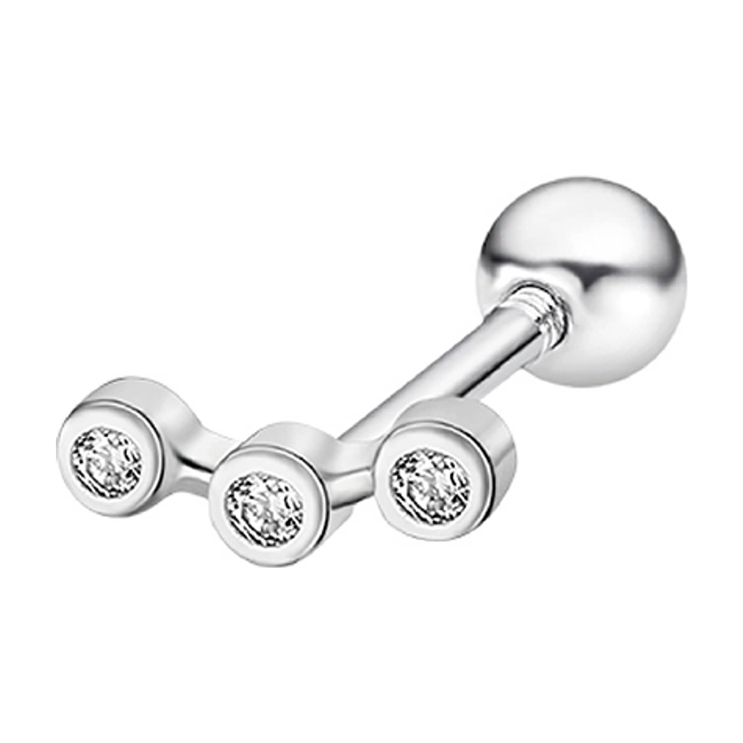 Ear Cuff Lp3377-9/1 Lotus Silver Mujer Ear Party image number 0.0