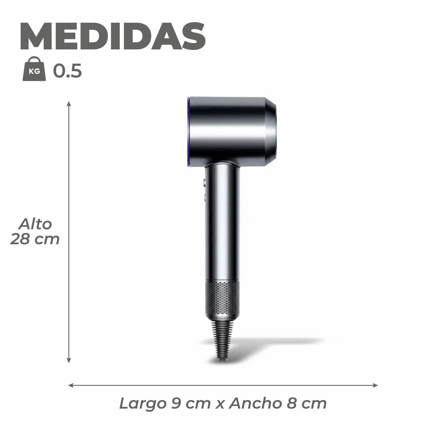 Secador De Pelo Tipo Dyson Supersonic Con Difusor image number 1.0