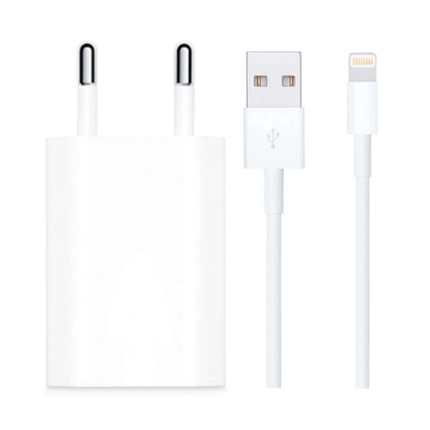 Cargador Compatible Con Iphone 5 / 6 / 7 / 8 / X / Xs / Xr 5w Cable Usb A Lightning image number 1.0