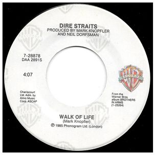 Dire Straits - Walk Of Life | 7" Single Usado