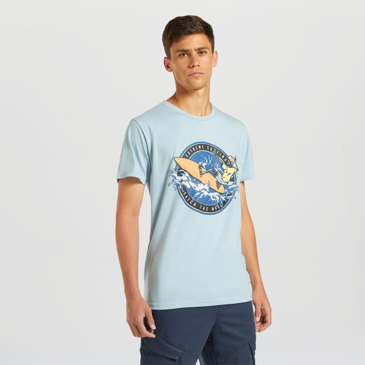 Polera Regular Manga Corta Cuello Redondo Hombre Ocean Pacific image number 2.0