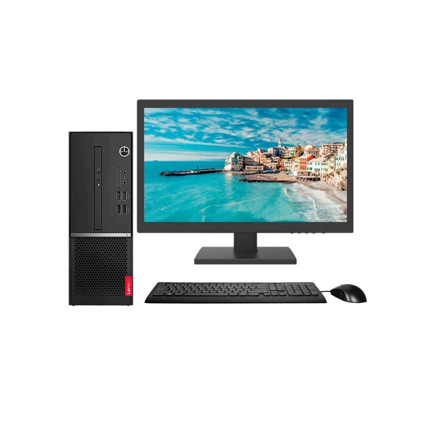 Kit Monitor + Pc Lenovo V50s-07imb Sff (i7 8gb 256gb Ssd) + Teclado & Mouse Reacondicionado Grado A image number 0.0