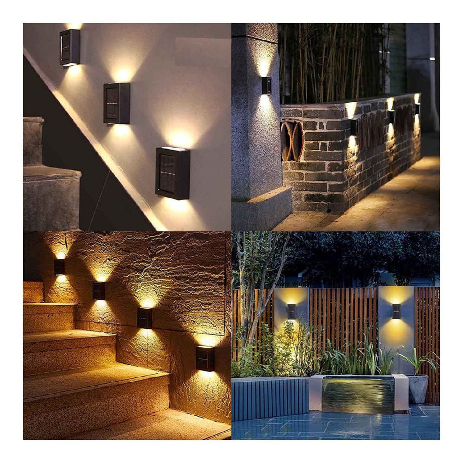 Pack 2 Luces Solares Foco Doble Para Exteriores image number 4.0