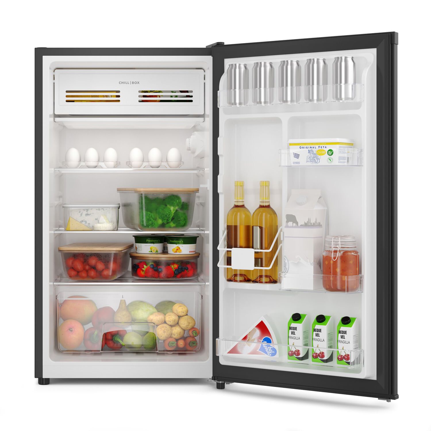 Minibar Mademsa 90l Black Inox Look Mmb 91 image number 2.0