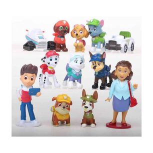 Pack 12 Figuras De Paw Patrol Pvc Duro