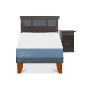 Cama Europea Cic Excellence / 1.5 Plazas / Base Normal + Set De Maderas