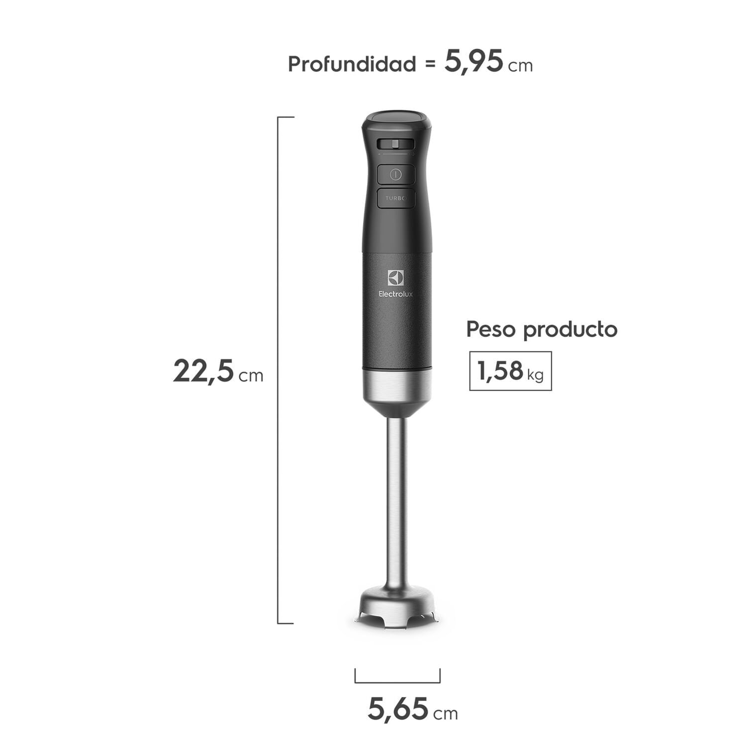 Minipimer 3 En 1 Electrolux 700w Ibp70 Gris image number 2.0
