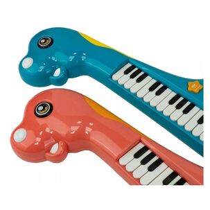 Mini Teclado Piano Musical Dinosaurio Interactivo Ni&ntilde;os Rosa