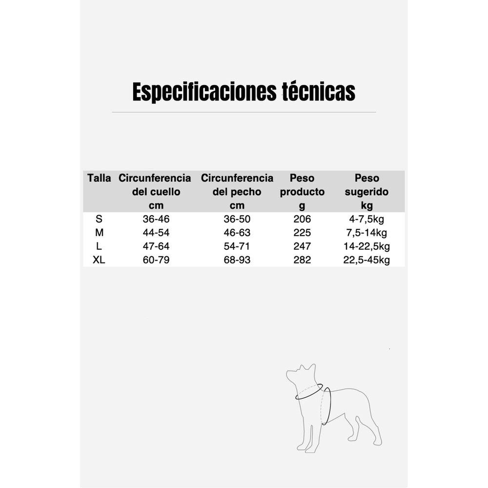 Arn&eacute;s Para Perro Ajustable Con Correa 1,5m Reflectante Kayla image number 7.0