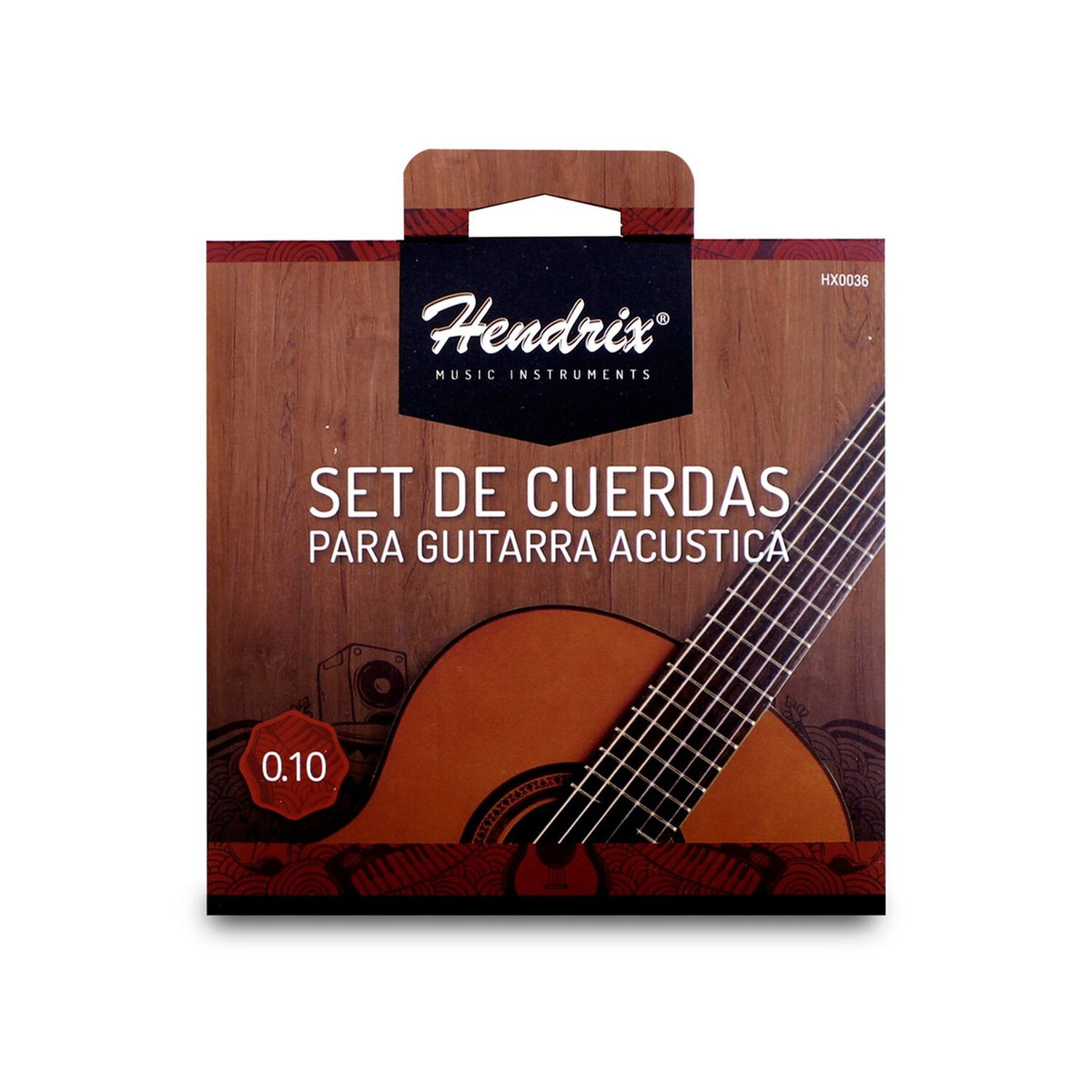 Cuerda De Guitarra Acustica Metalicas Hendrix Hx0036 Pro. image number 1.0
