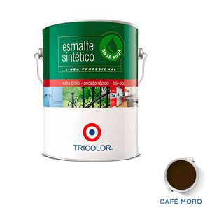 Esmalte Sintetico Base Agua Profesional 1 Gl (3.78lt) Café Moro - Tricolor