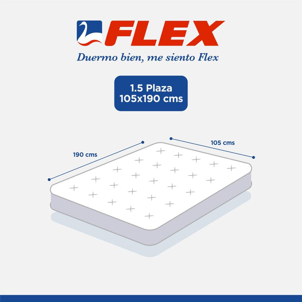Colchón Flex Dual Sensity / 1.5 Plazas / 190 Cm x 105 Cm image number 6.0