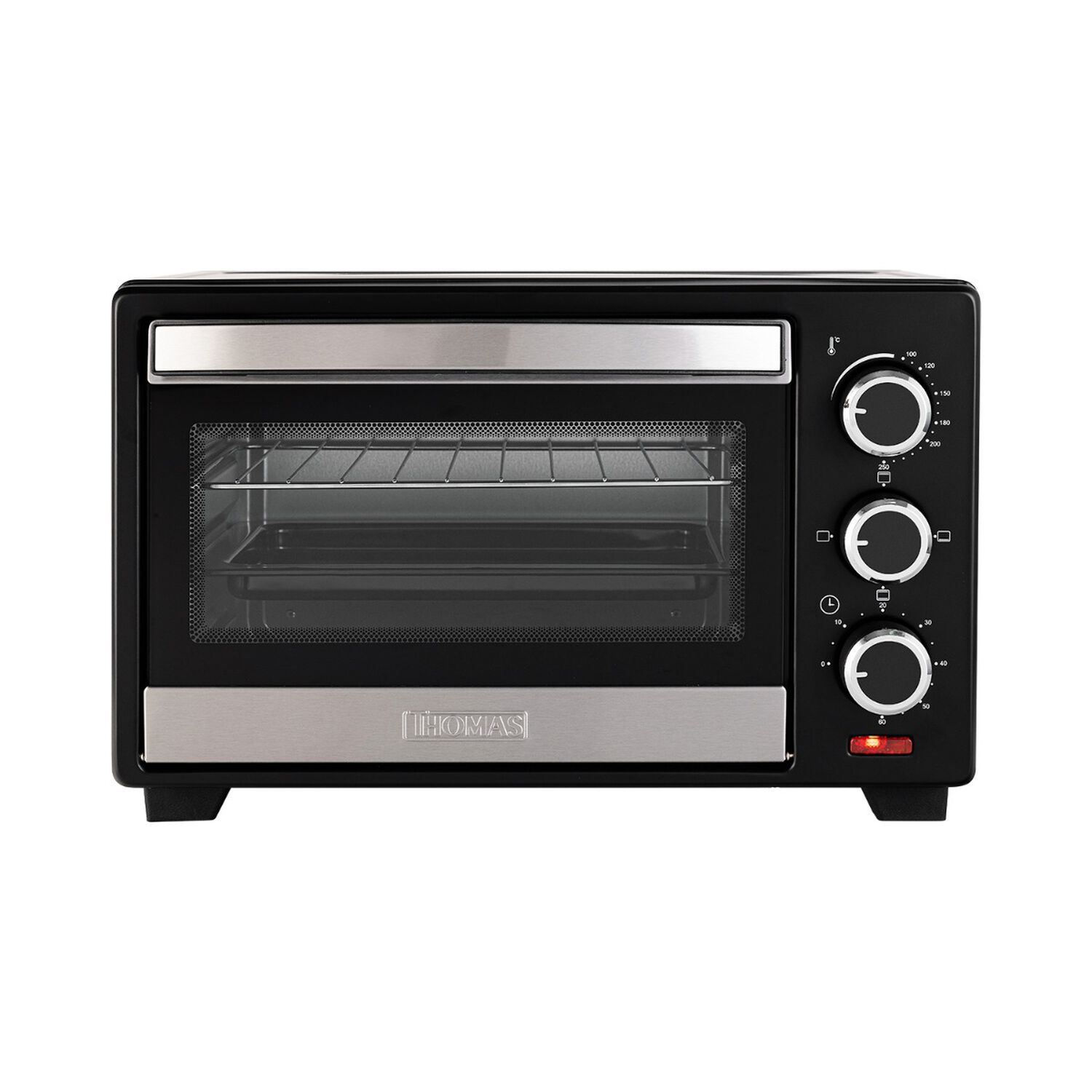 Horno El&eacute;ctrico De Mesa Thomas 16 Litros 1500w Con Grill Y Timer 60 Minutos Negro image number 0.0