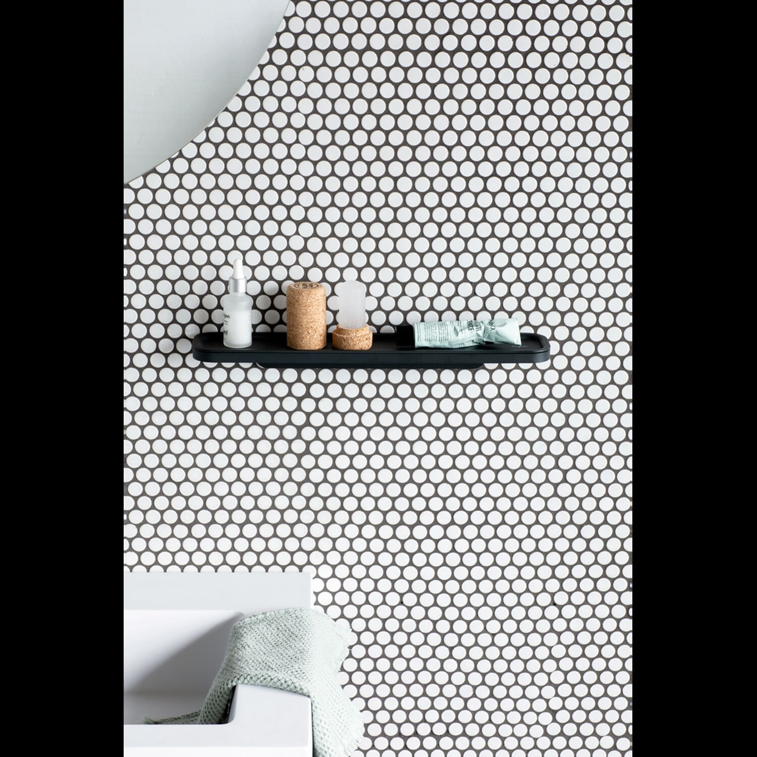 Estante Para El Ba&ntilde;o Mindset Mineral Infinite Grey image number 5.0