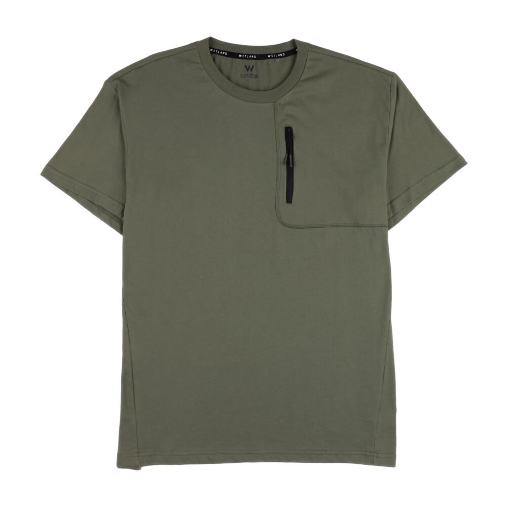Polera Deportiva Manga Corta Cuello Redondo Hombre Wetland image number 0.0