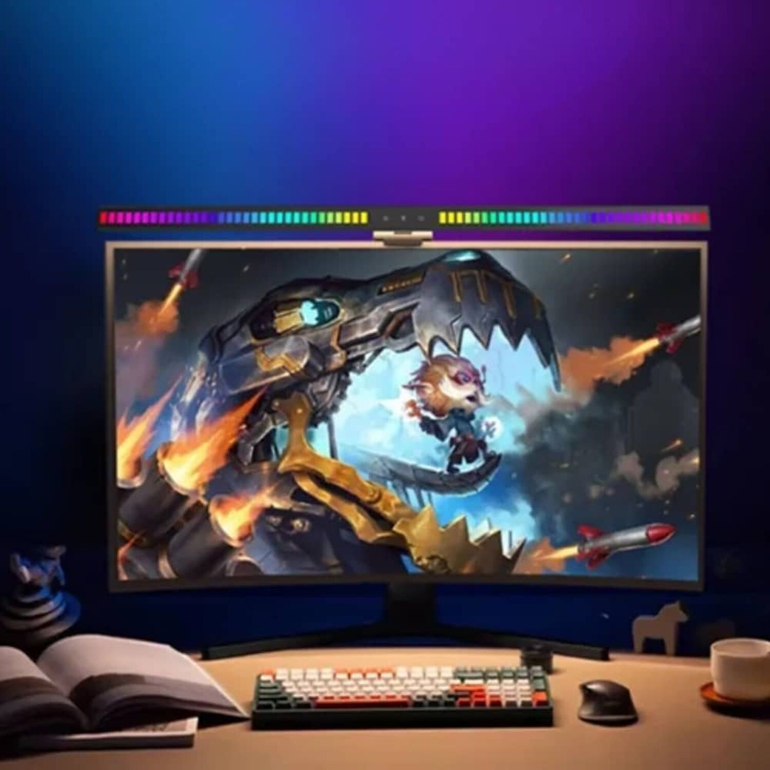 Barra De Luz Para Monitor Pc 55cm Con Retroiluminaci&oacute;n Rgb image number 2.0