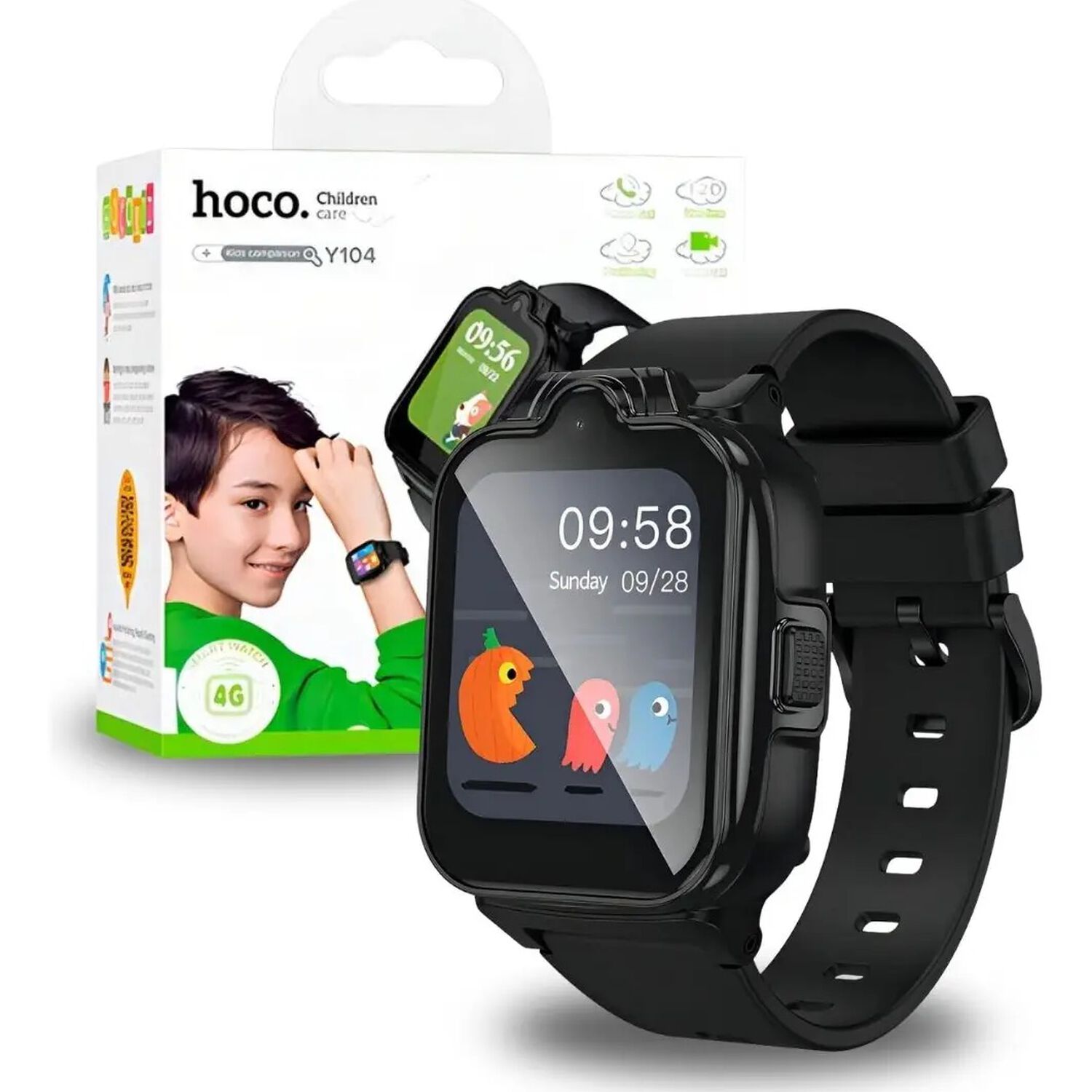 Hoco Y104 Smart Watch Reloj Inteligente Para Ni&ntilde;os 4g Gps - Negro image number 1.0