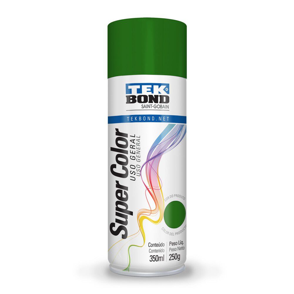 Pintura Acrilica Aerosol 350ml Uso General Verde - Tekbond image number 0.0